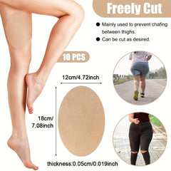 12PCS Anti Chafing Tape Patches Breathable Self Adhesive Thigh Rub Protection