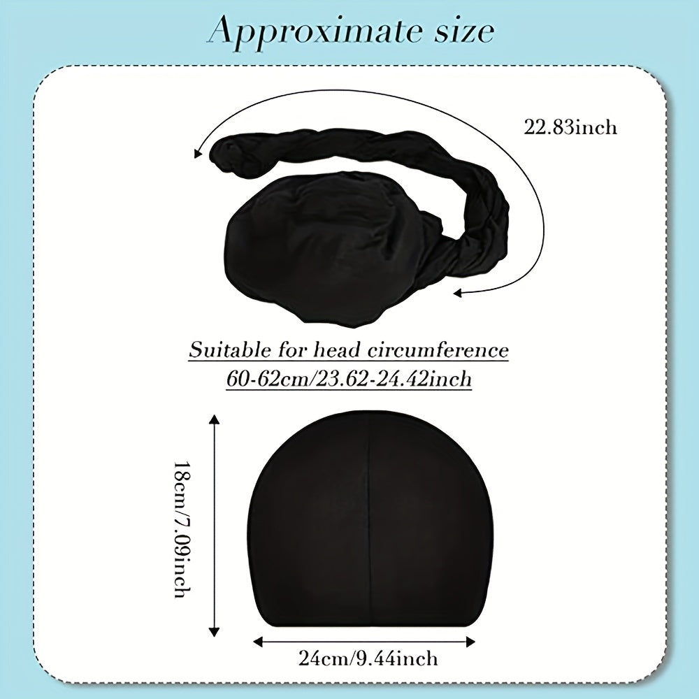 Vintage Head Wraps For Men, Modal And Satin Turban Scarf Tie