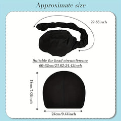 Vintage Head Wraps For Men, Modal And Satin Turban Scarf Tie