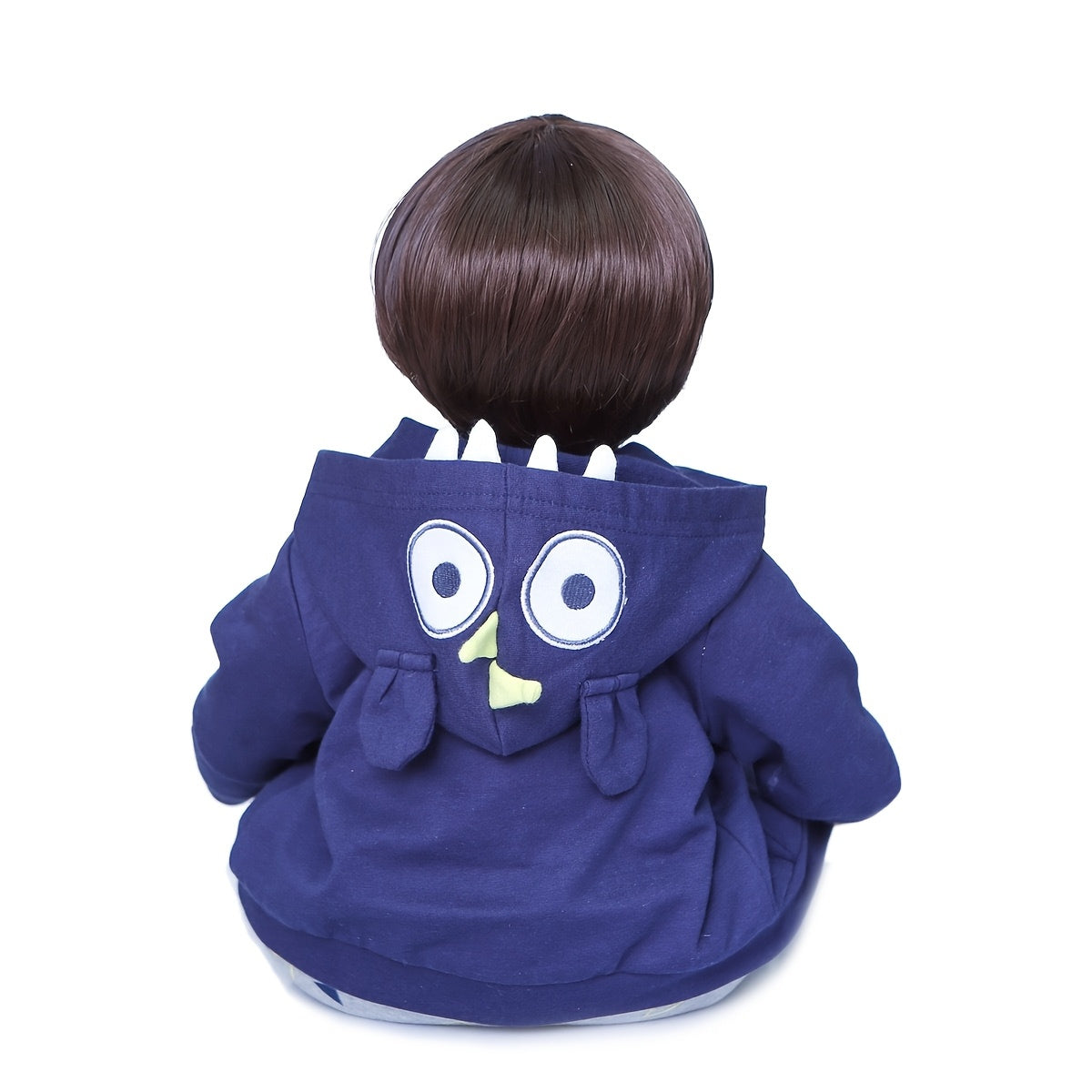 KEKEAIAI 24 Inch Reborn Boy Doll Silicone Vinyl Lifelike Soft Body with Wig Hair