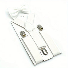 Men's Adjustable Elastic Suspenders with Bow