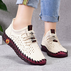 Women's Casual Lace Up Oxfords Low Top Sneakers