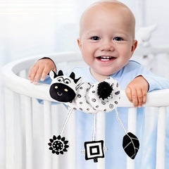 Baby & Animal Visual Stimulation Crib Wrap Toy