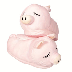 Men's Plush Piglet Home Slippers Cozy House Shoes