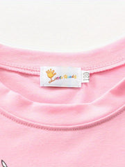 Girls Unicorn Print Long Sleeve Pajamas Set