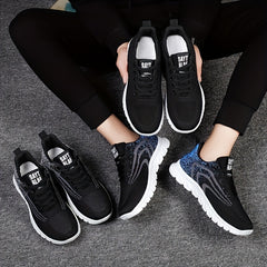Thick Sole Shock Absorption Mesh Breathable Running Shoes