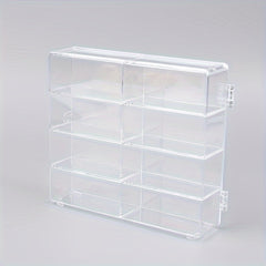 Car Model Storage Box 8 Slot Clear Display Shelf Toy Car Dustproof Storage