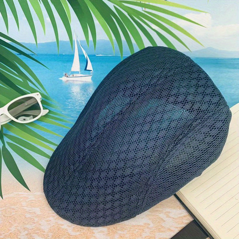 Mesh Hole Sun Hat Forward Cap for Adult