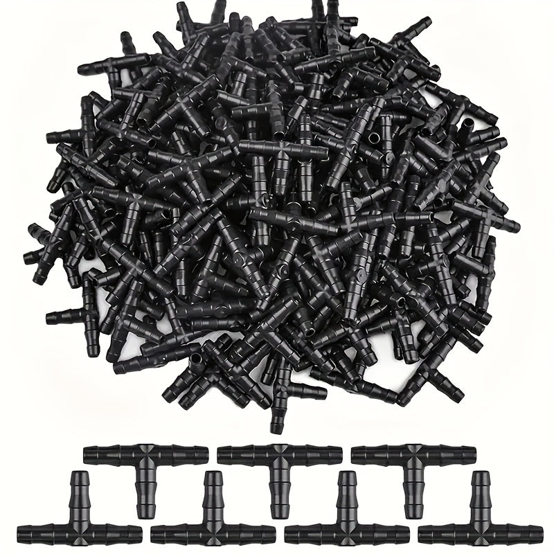 4pcs Barbed Tee Fittings for 4 7mm Water Tube Drip Irrigation