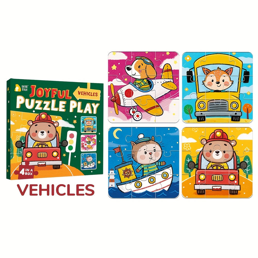 Dinosaur Jigsaw Puzzle Matching Game for Kids Age 0-3 Early Learning Toy