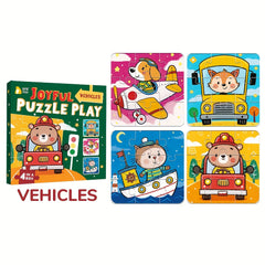 Dinosaur Jigsaw Puzzle Matching Game for Kids Age 0-3 Early Learning Toy