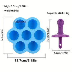 Silicone Ice Cream Mold Baby Food Box DIY Homemade Popsicle Mold