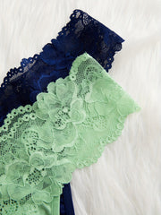 5-Pack Plus Size Sexy Panties Set Women's Plus Floral Lace Seamless Underwear