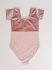 Girls Comfy Short Sleeve Dance Leotard Gymnastics Suit