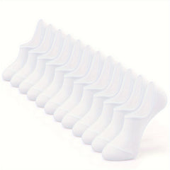 Men's Solid Liner Anklets Socks Nylon Blend Soft Breathable Sweat Absorbent