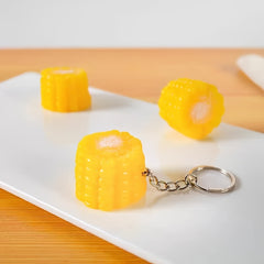 1pc Corn Model Keychain Keyring Bag Purse Charm Pendant