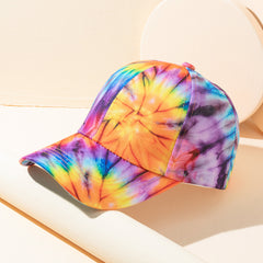 Rainbow Baseball Cap Tie Dye LGBT Pride Couple Hats