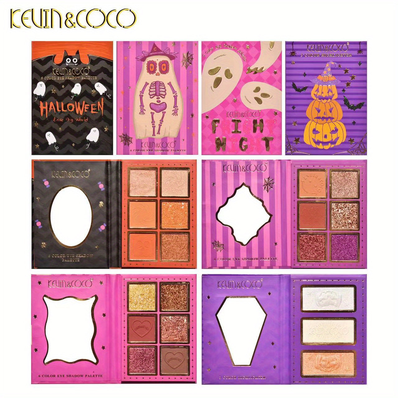 Halloween 21 Colors Eyeshadow Palette Set Pearly Matte Earth Orange Brightening