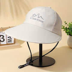 Wide Brim UPF 50 Sun Hat Casual Solid Mesh Breathable Sun Visor