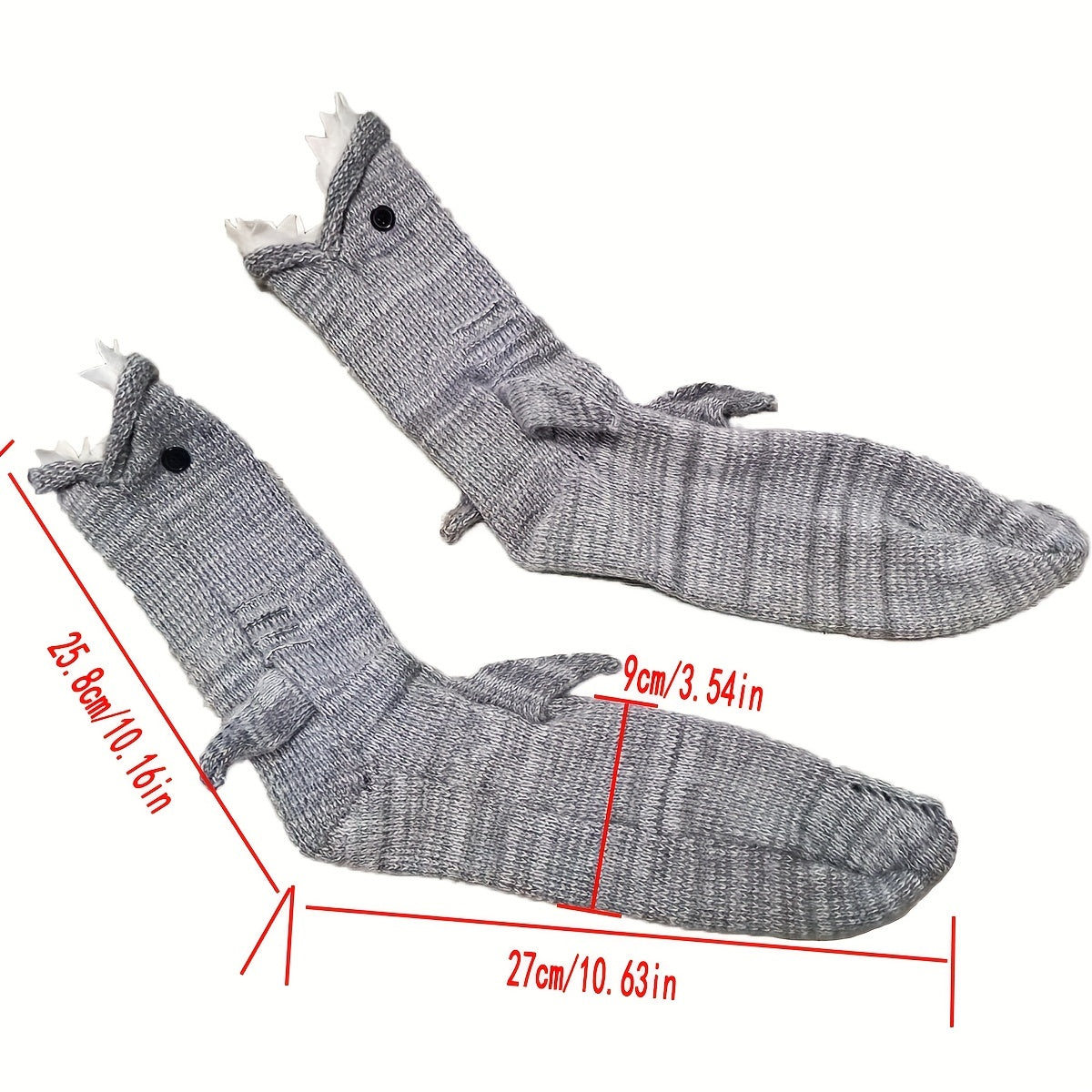 Funny Shark Knit Socks & Floor Mid Tube Socks Women's Hosiery