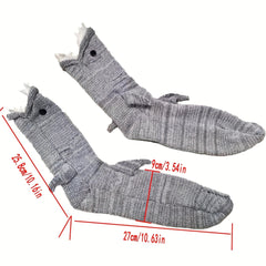 Funny Shark Knit Socks & Floor Mid Tube Socks Women's Hosiery