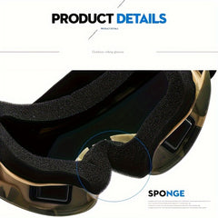 Multicolor Anti fog Ski Goggles Large Frame Windproof Sports Goggles
