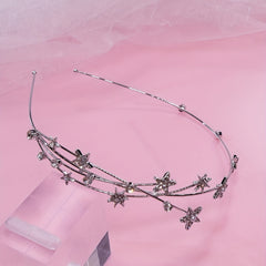 Star Shape Rhinestone Head Hoop Bridal Wedding Hair Accessories