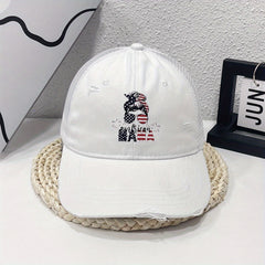 MAMA Flag Baseball Cap Vintage Washed Distressed Dad Hat