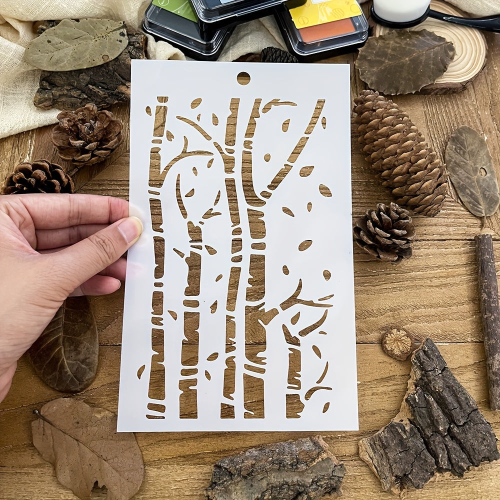 Forest Background Stencils DIY Art Stencils For Painting