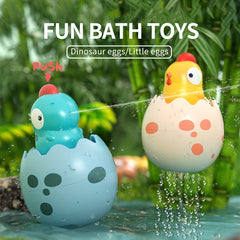 Yellow Chicken Raining Spray Eggs Baby Bath Toys