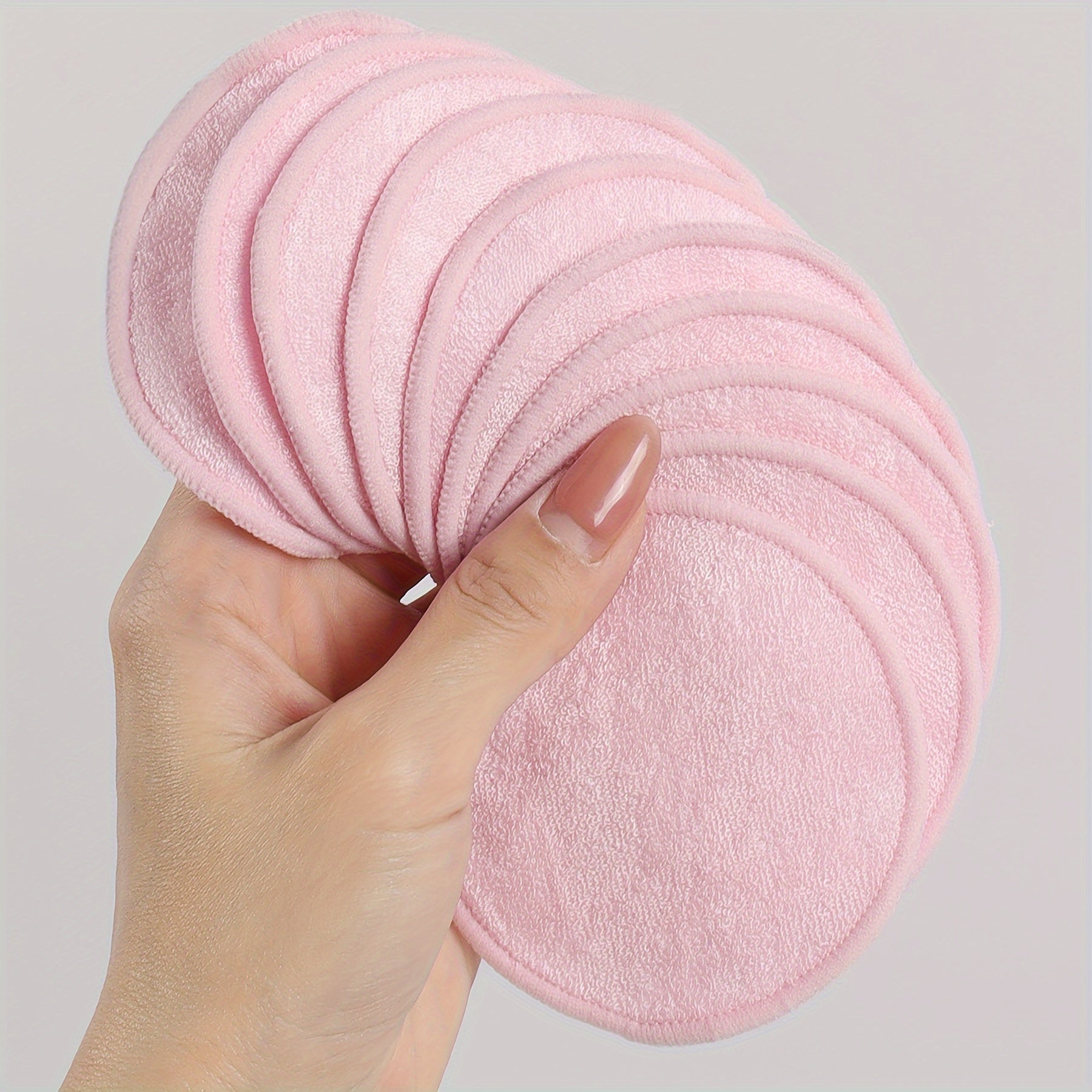 Cotton Makeup Remover Pads Unscented 20 Pack Washable Facial Cleansing Cloths