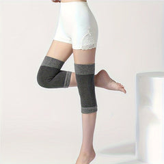 Winter Fleece Knee Pads Warm Heating Thick Large Size Cold-proof Leg Protectors
