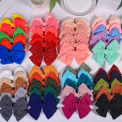 5pcs Hair Bow Ribbon Clip Holder for Girls Softball Cheerleader Large Blanks