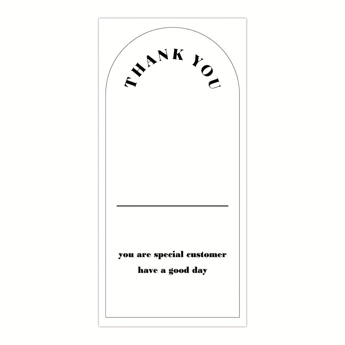 50 Sheets Thank You For Your Order Stickers Rectangle Gift Package Labels