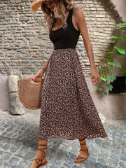 Floral Print Sleeveless Dress for Spring & Summer