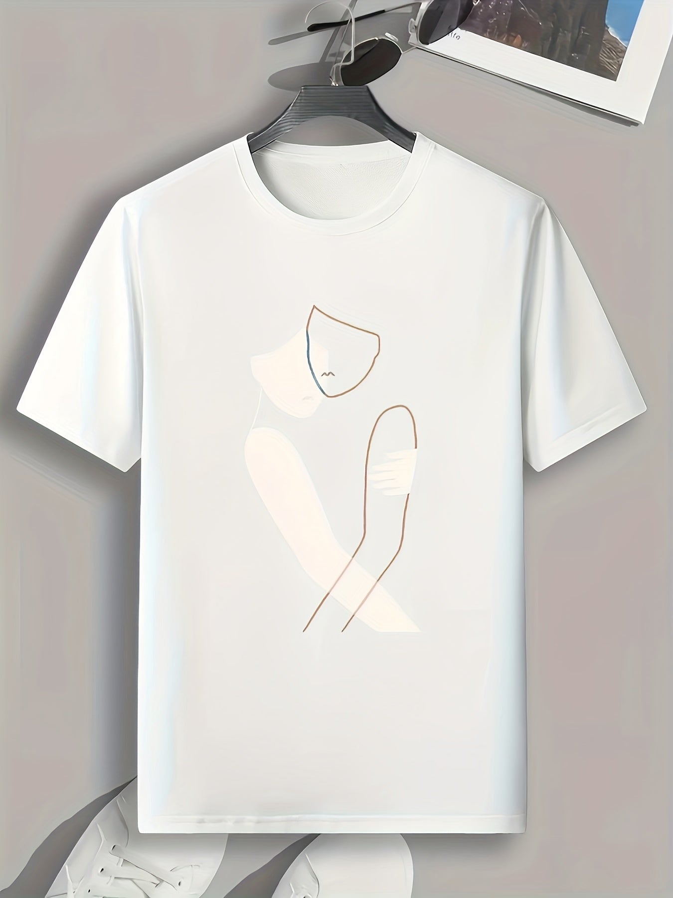 Abstract Pattern Men's Graphic T shirt Casual Tee For Summer
