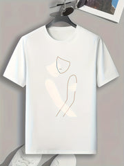 Abstract Pattern Men's Graphic T shirt Casual Tee For Summer