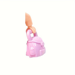 Mini Building Blocks Pink Handbag Backpack Toy Kit DIY Christmas Gift
