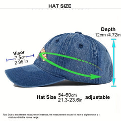 Embroidered Baseball Cap Los Angeles Curved Brim Hat