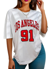 Casual Comfy Short Sleeve Lounge Tops