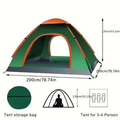 Portable Folding Tent Thickened Sunshade Rainproof Camping Travel Tents