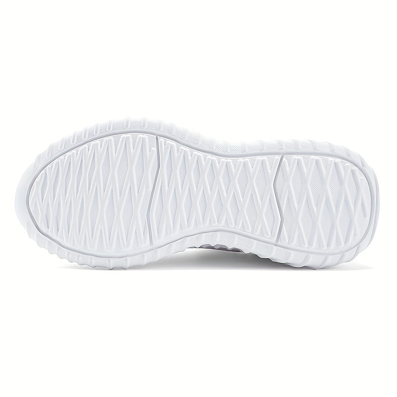 Boys' Breathable Knit Running Shoes Soft Sole Sneakers Non Slip