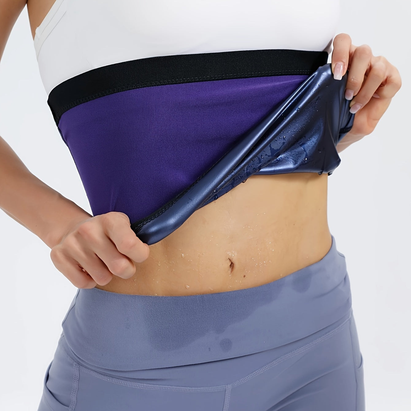 Sweat Sauna Tummy Control Belt Waist Protection Body Shaper Belt For Sports
