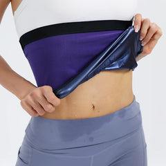 Sweat Sauna Tummy Control Belt Waist Protection Body Shaper Belt For Sports