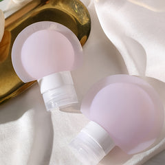 3pcs Silicone Travel Bottles Toiletries 60 90ml Leak Proof Refillable