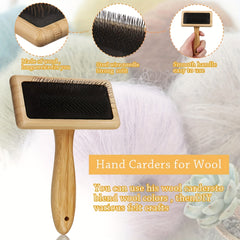 2pcs Wool Carders Needle Felting Brush Hand Carders For Wool Craft