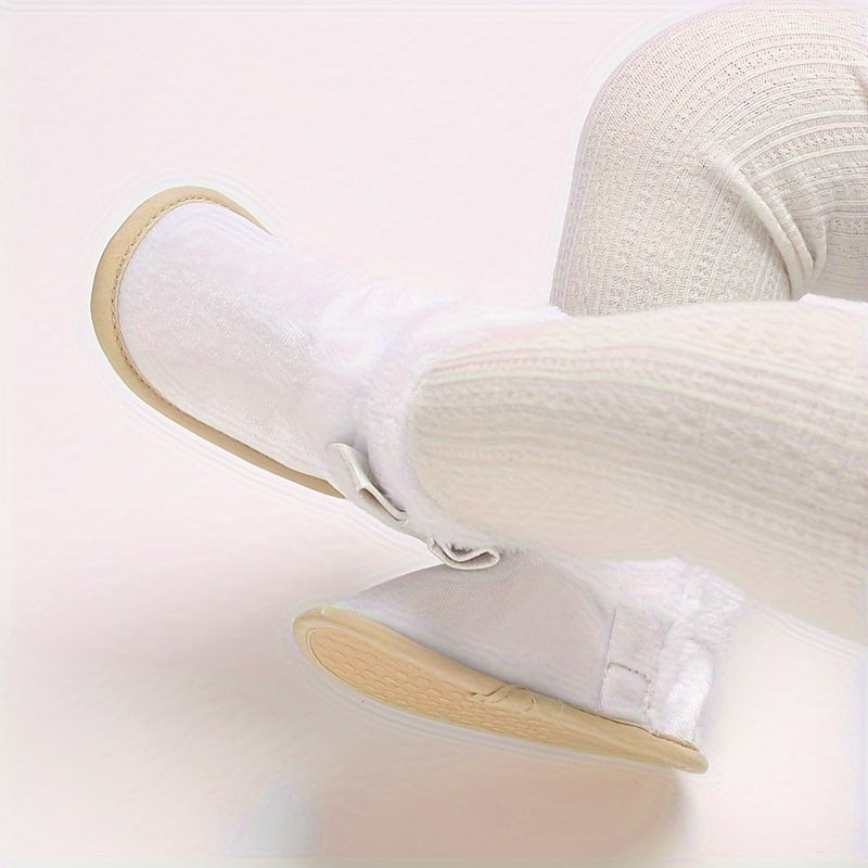 Bowknot Comfortable Boots For Baby Girls Soft Warm Plus Fleece Boots