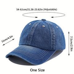 Men's Denim Baseball Cap Jeans Snapback Cap Casquette Plain Bone Hat Gorras