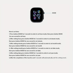 LED Square Electronic Watch Decorative Accessory Holiday Gift For Kids