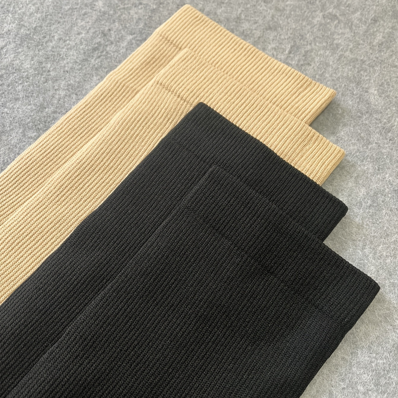 2 Pairs Open Toe Compression Socks Breathable Knee-Length Gym Fitness Stockings